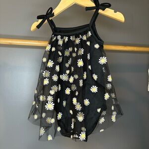 Black Floral Baby Dress